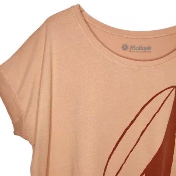 ‼️SOLD‼️Mollusk Surf T-Shirt Board Shadow M Blush Brand New - Picture 8 of 12